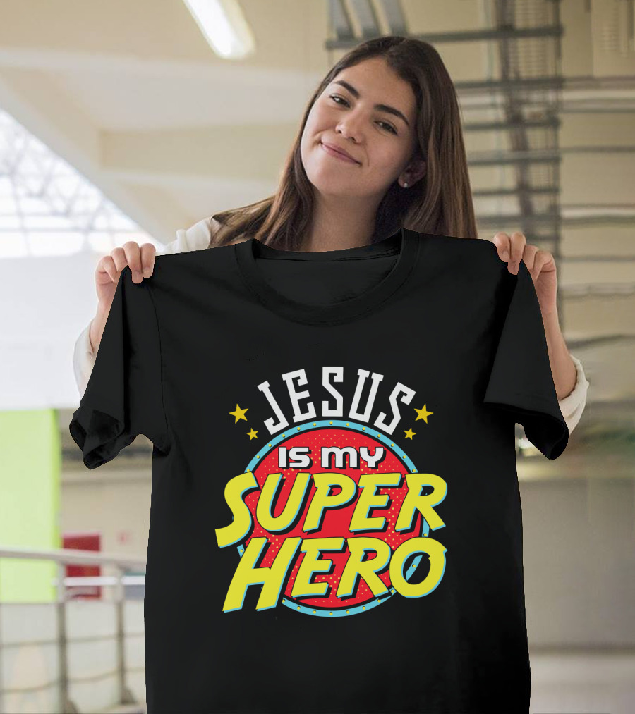 Jesus Is My Superhero Vintage Comic T-Shirt