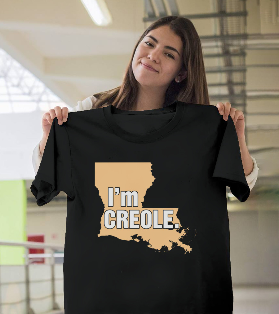 I'm Creole Louisiana Map T-Shirt