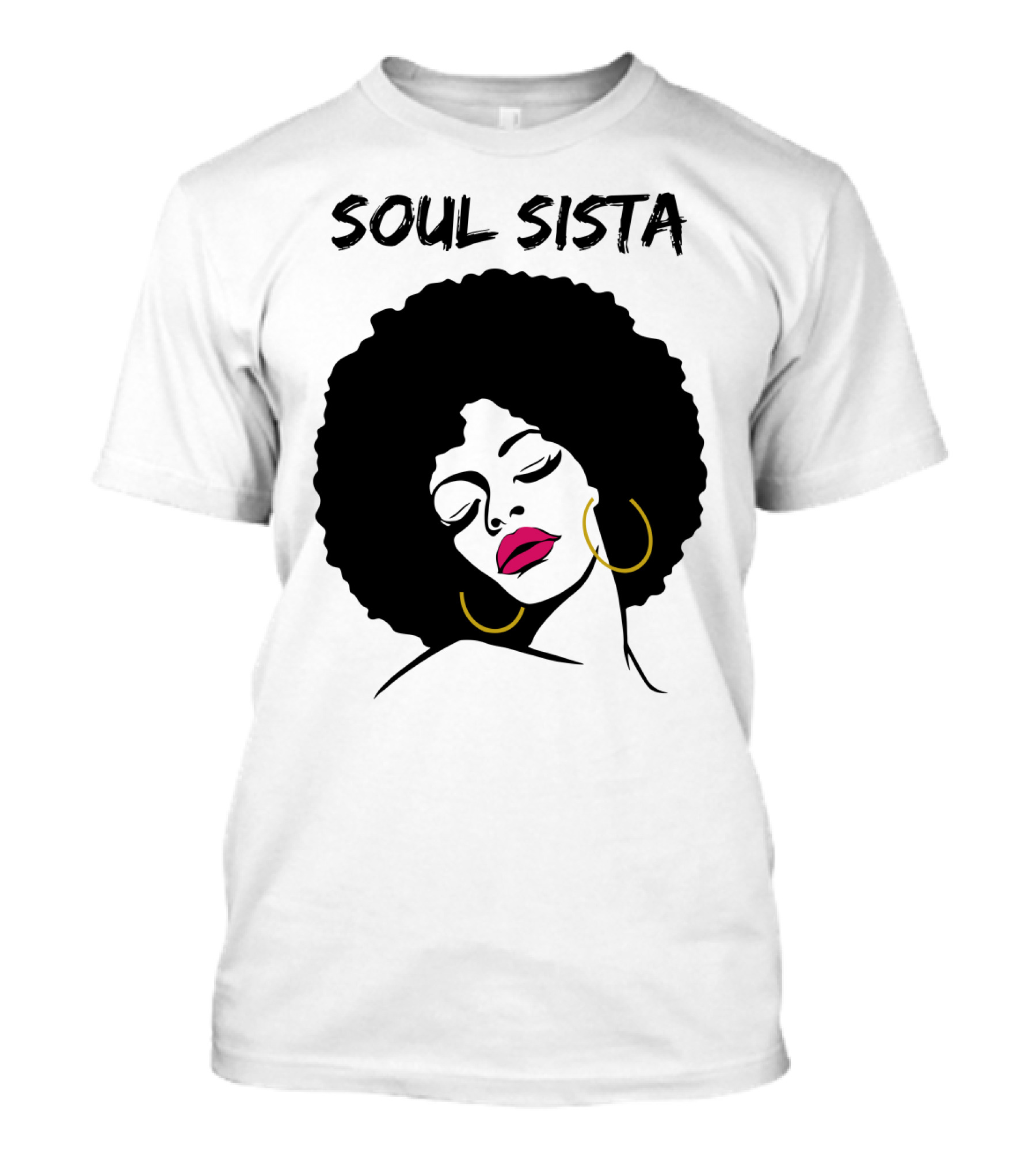 Soul Sista Afro Black Girl Birthday T-Shirt