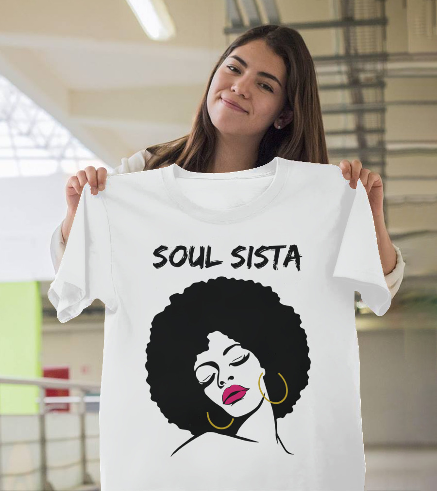 Soul Sista Afro Black Girl Birthday T-Shirt