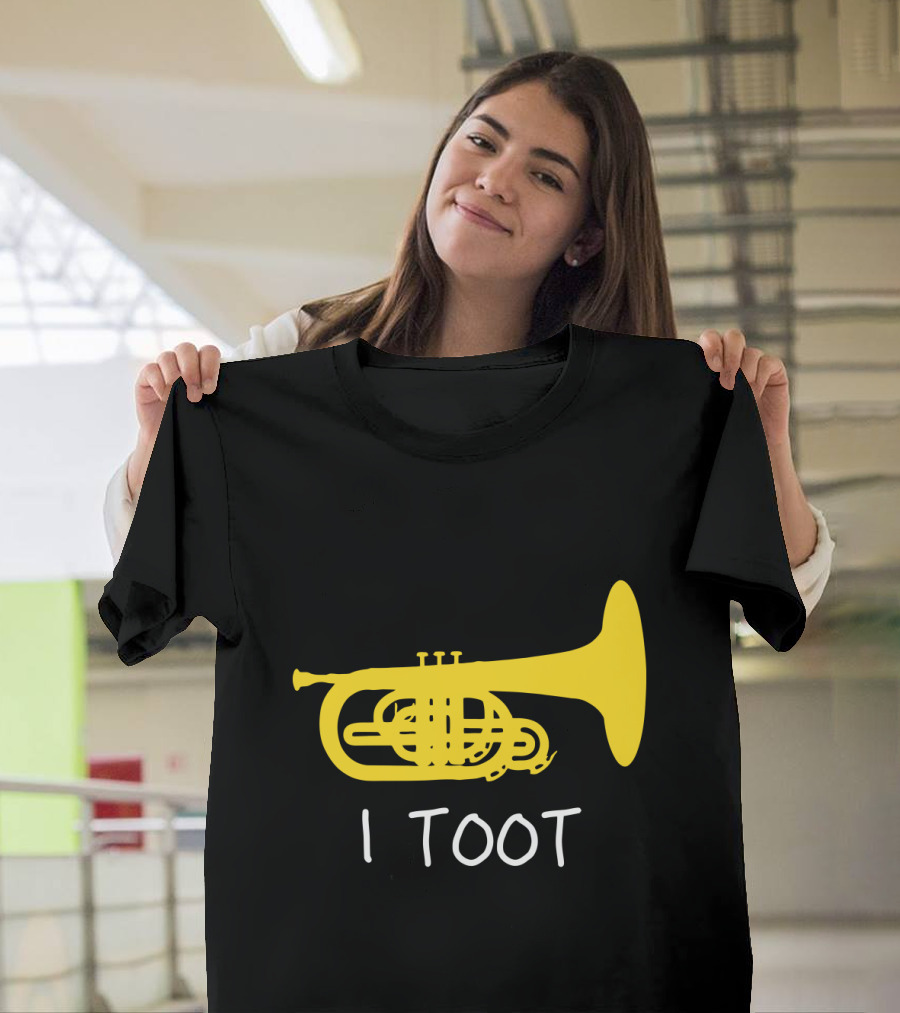 Funny Mellophone I Toot Yellow Instrument T-Shirt
