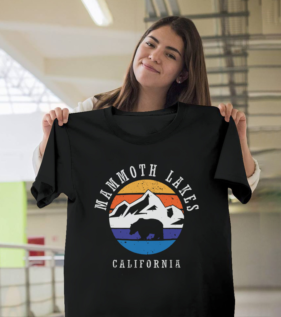 Mammoth Lakes California Bear Mountains Sunset T-Shirt