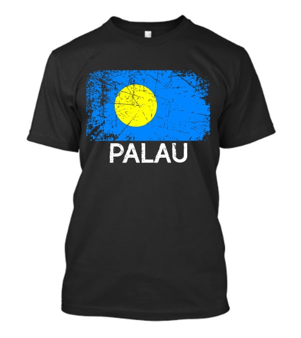 Vintage Palauan Flag Graphic Palau T-Shirt