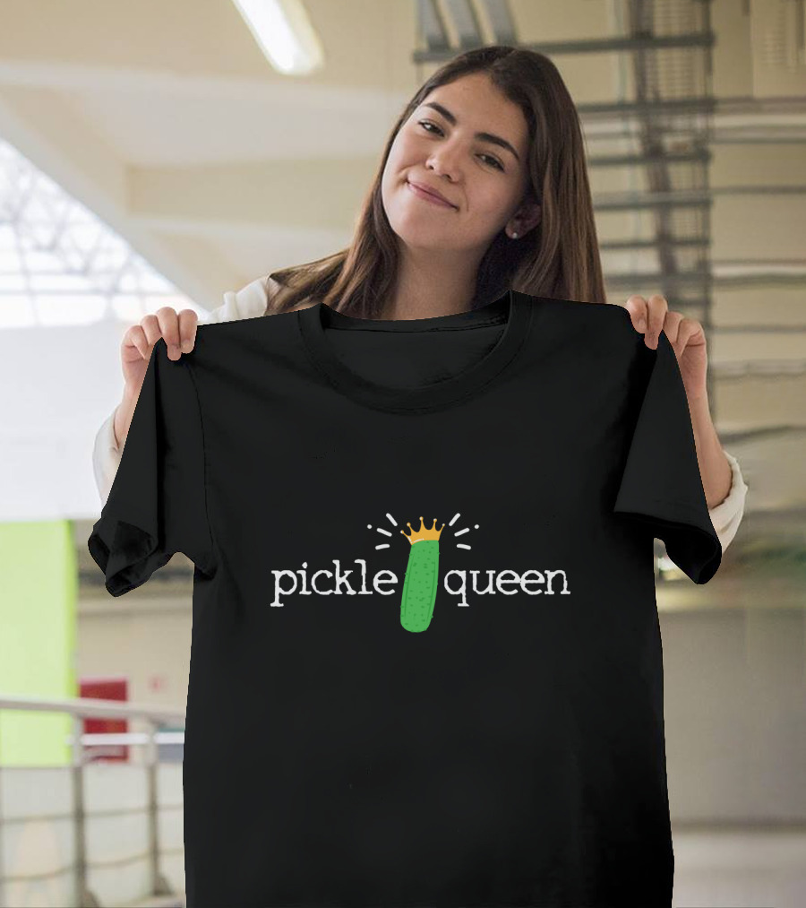 Pickle Queen Crowned Vegetable T-Shirt