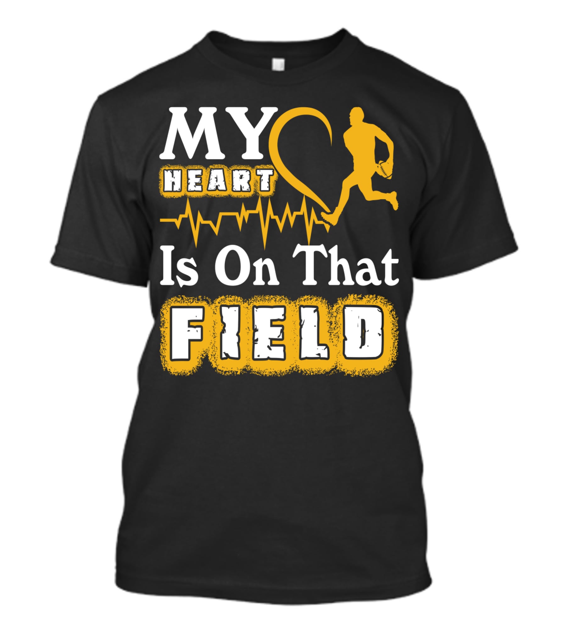 MY Heart Is On That Field Rugby Player T-Shirt
