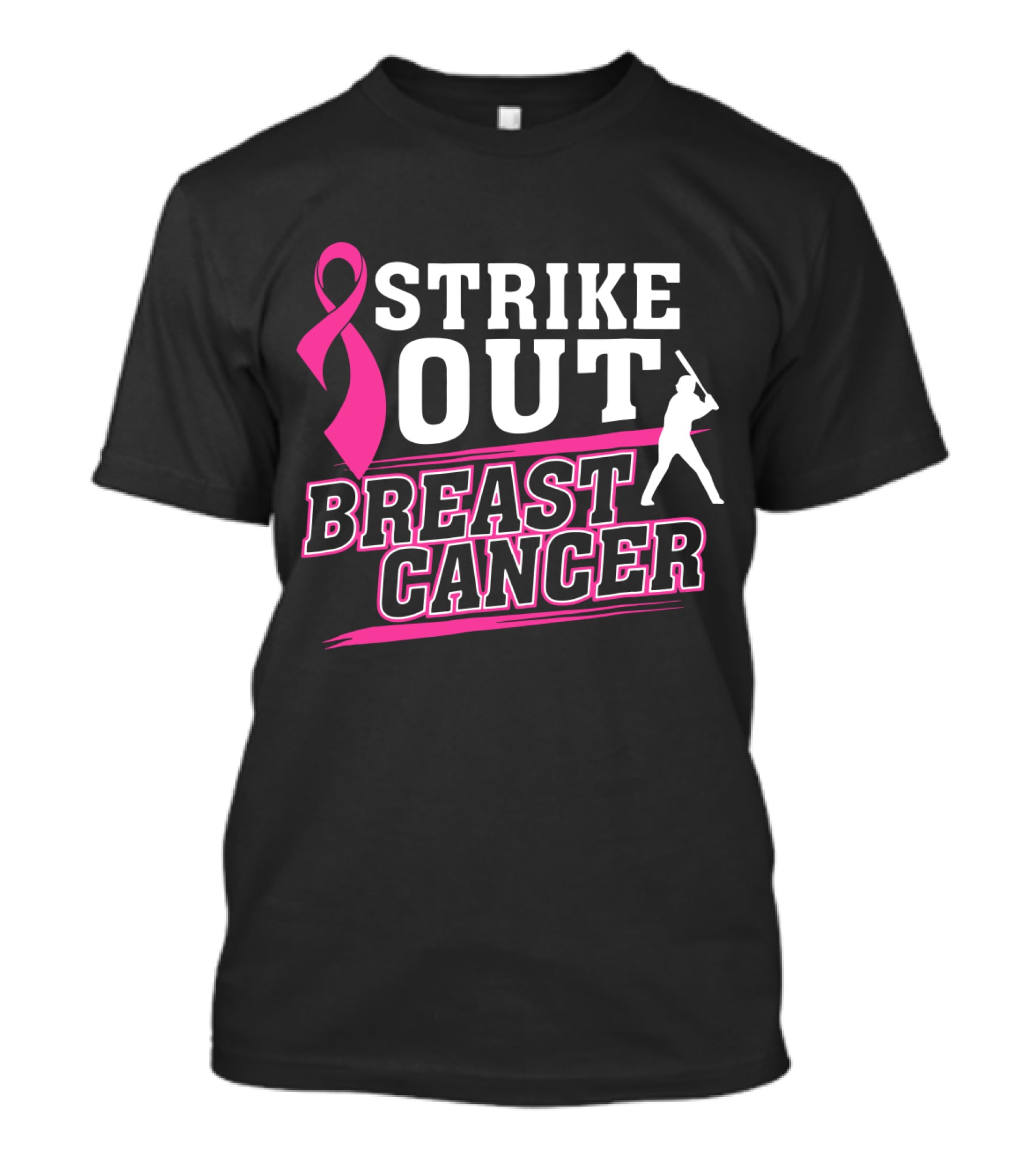 Strike Out Breast Cancer Awareness Baseball T-Shirt