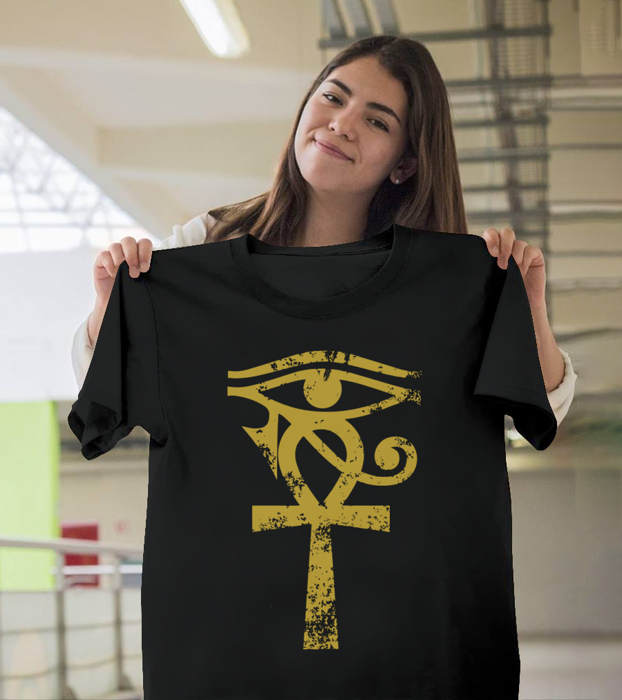 Eye of Horus Ankh Symbol Ancient Egyptian Archaeology History T-Shirt