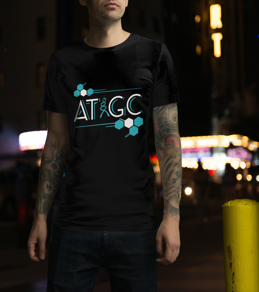 ATGC DNA Funny Science Biology Teachers Molecule Themed T-Shirt