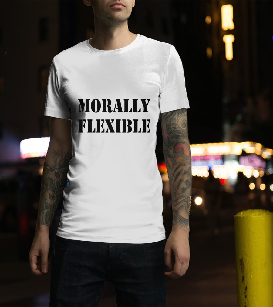 Morally Flexible Stencil T-Shirt