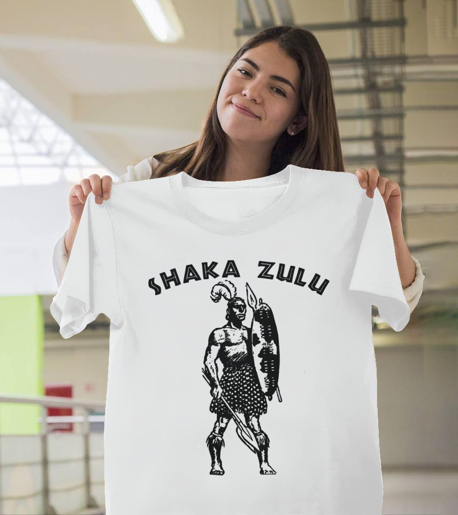 Shaka Zulu Retro African King Black Pride Motherland Africa T-Shirt