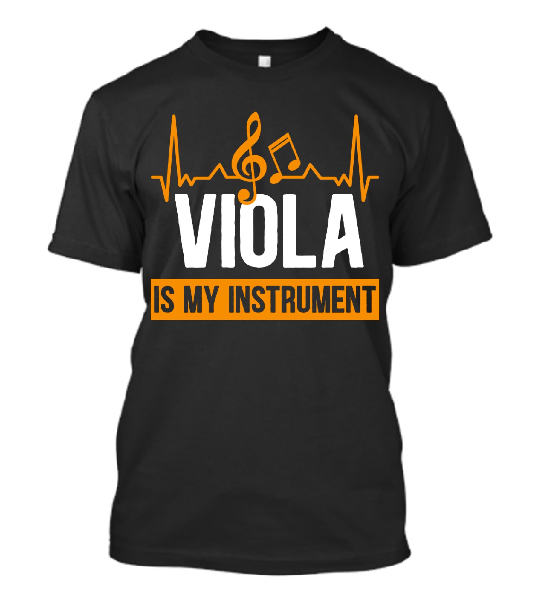 Viola Is My Instrument Heartbeat Music Note T-Shirt