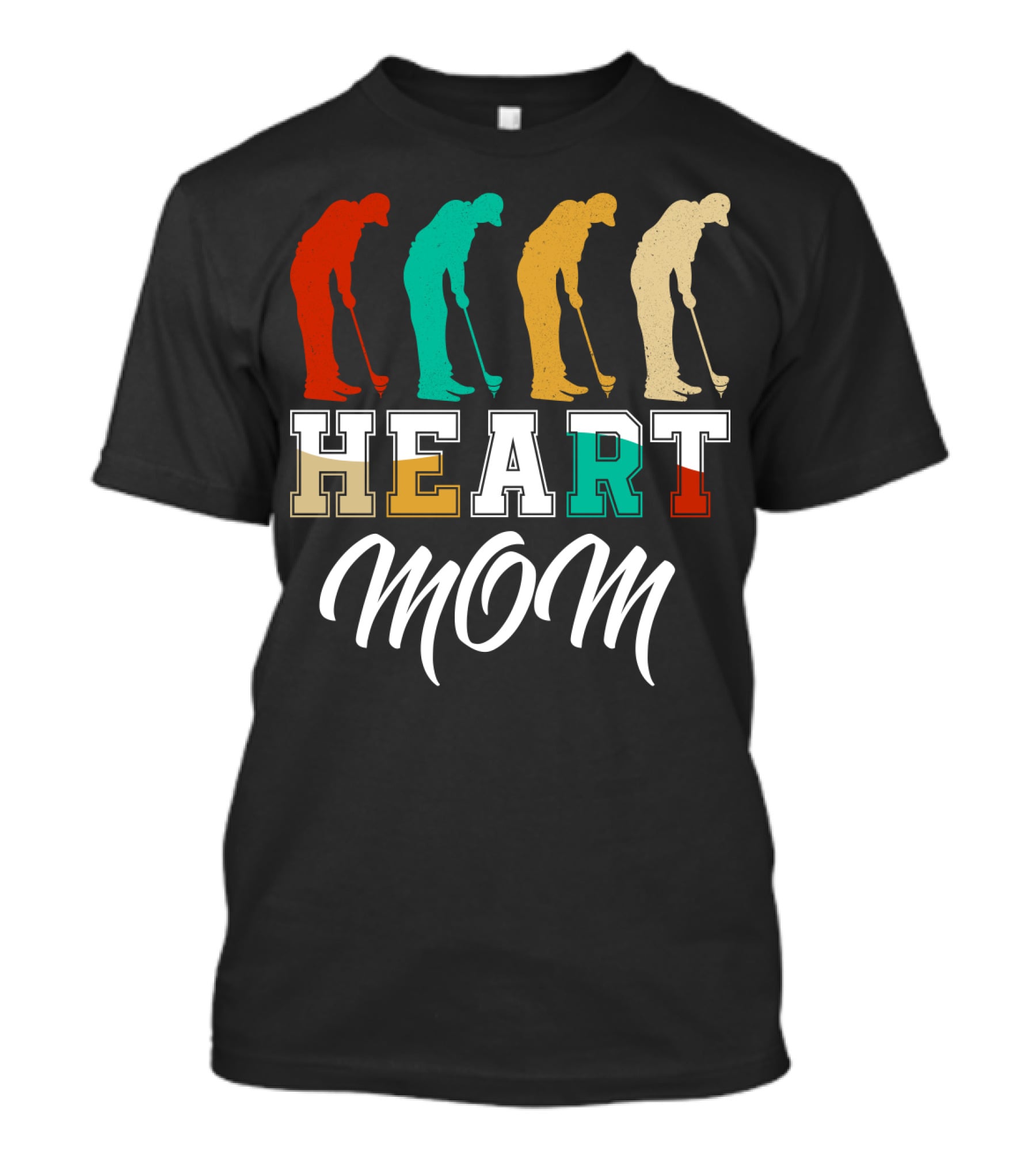 Golf Heart Mom T-Shirt