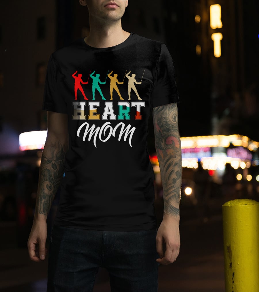 HEART MOM Fencing T-Shirt