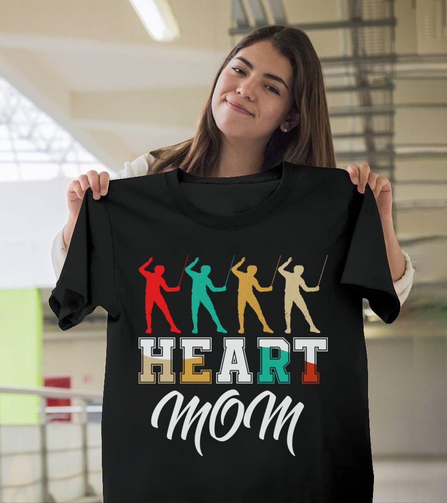 HEART MOM Fencing T-Shirt