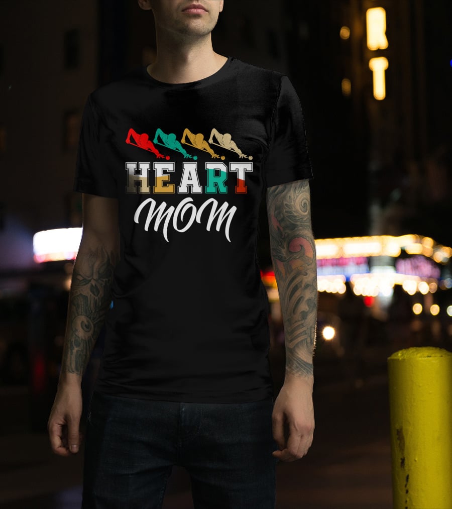 Billiards Heart Mom Pool Player T-Shirt
