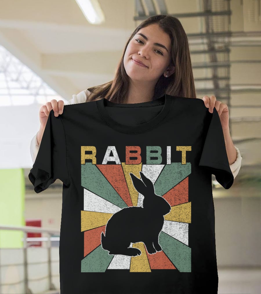 Rabbit Retro 70s Silhouette Sunburst T-Shirt