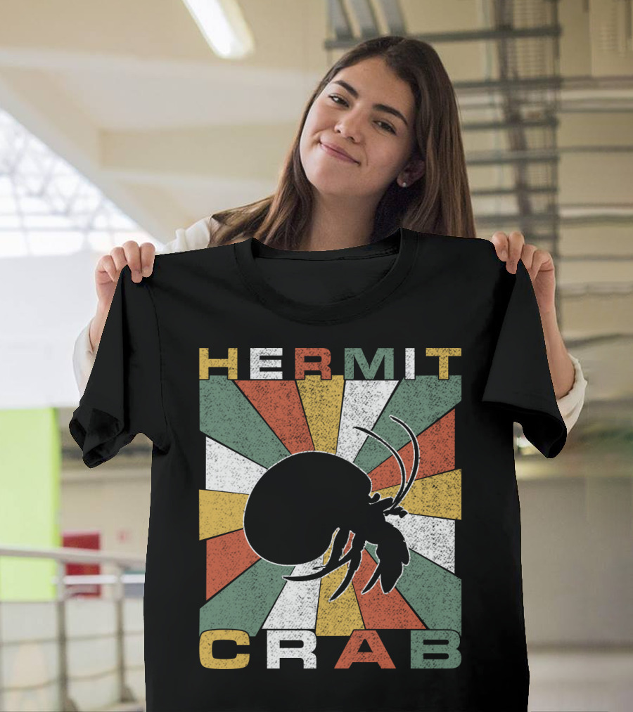 Hermit Crab Retro 70s Vintage T-Shirt
