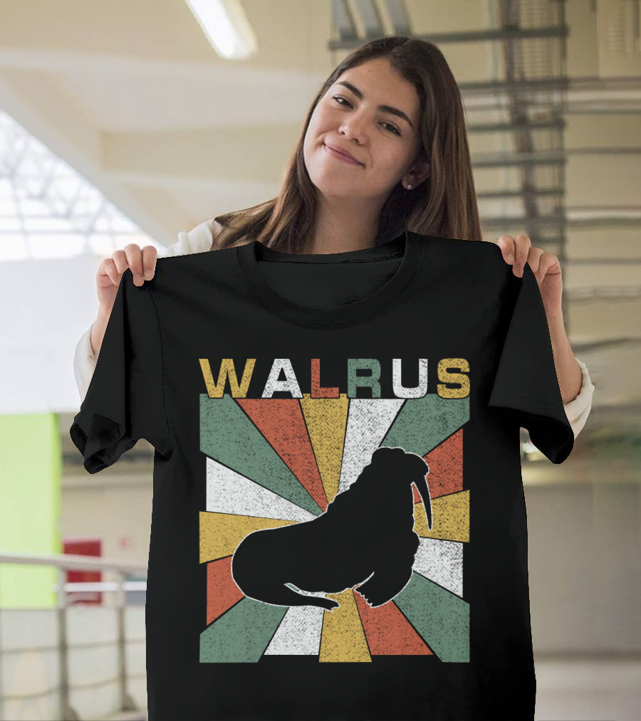WALRUS Retro 70s Vintage Sunburst T-Shirt