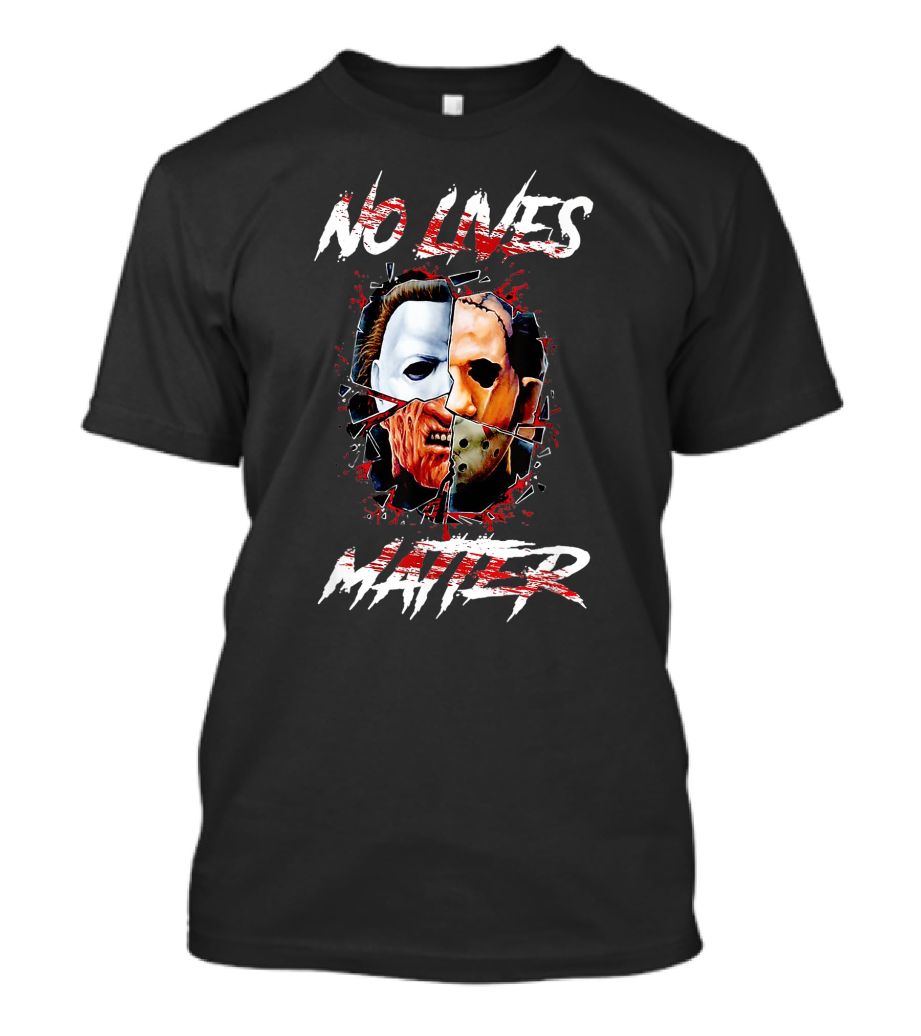 No Lives Matter Scary Horror Icons T-Shirt