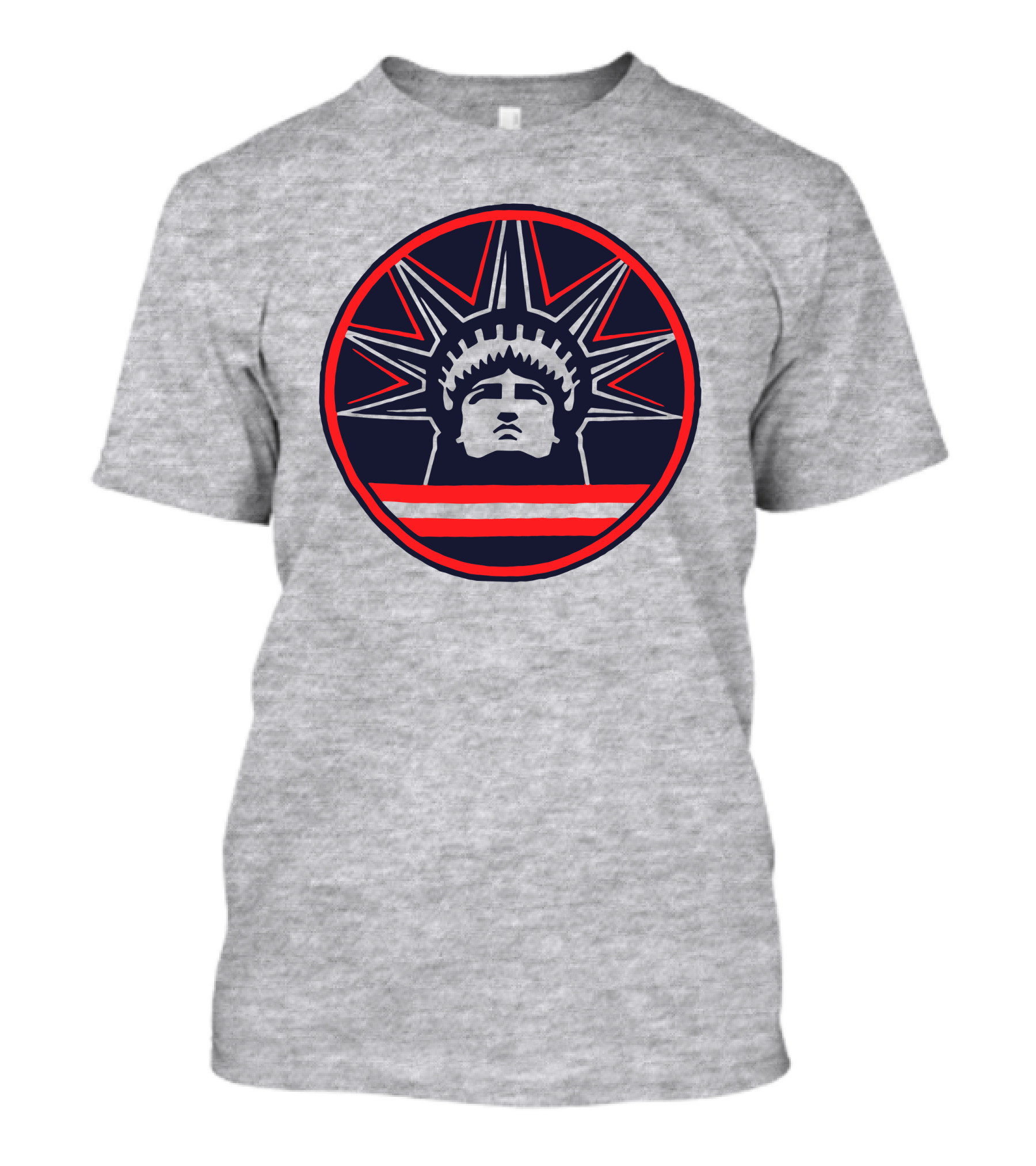 We Bleed Blue Liberty Icon Circle T-Shirt
