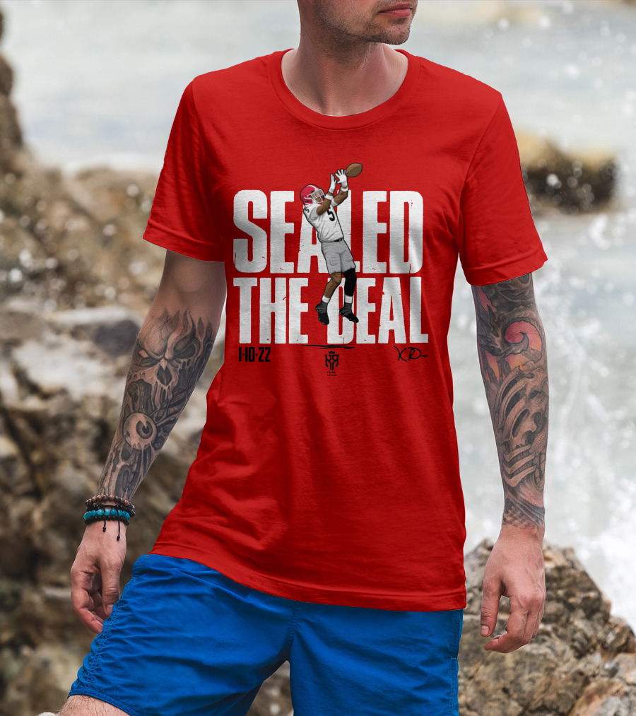 Kelee Ringo Sealed The Deal 1-10-22 Football Catch T-Shirt