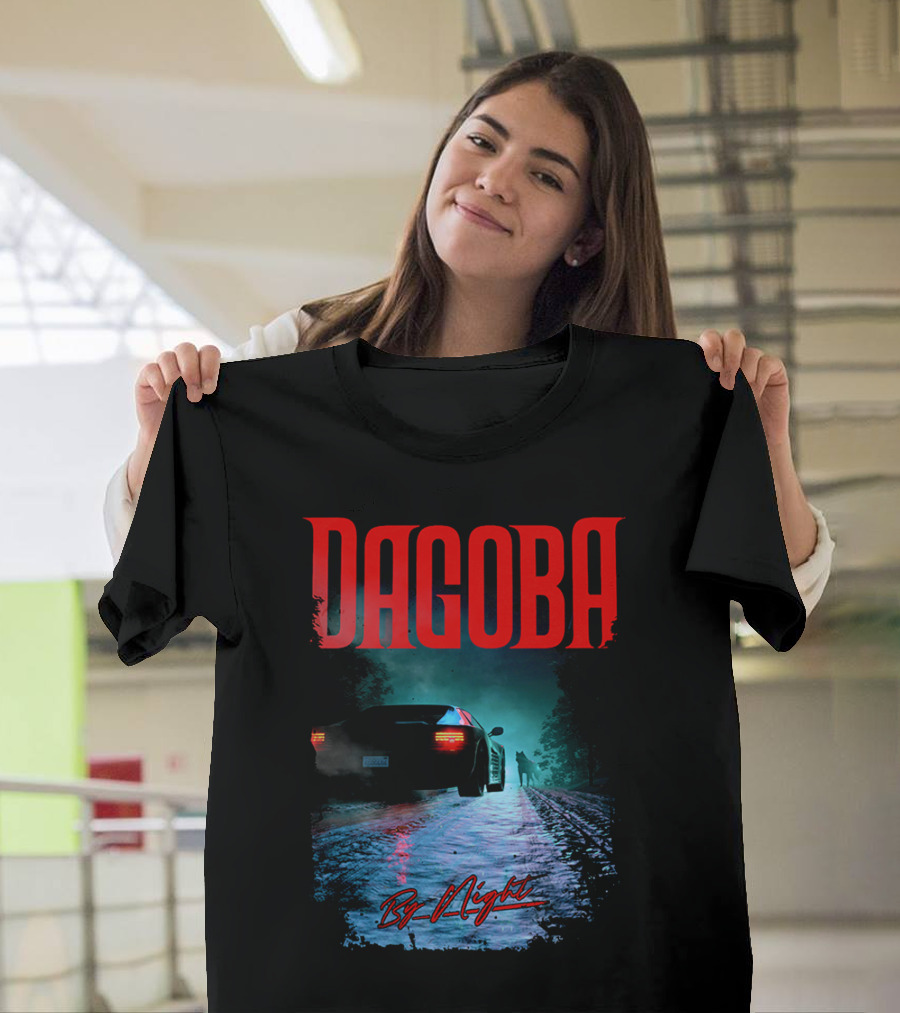 Dagoba By Night Retro Car Scene T-Shirt