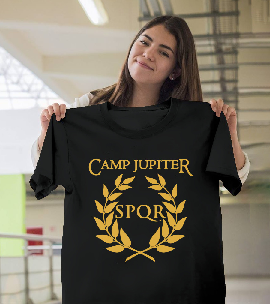 Camp Jupiter SPQR Golden Laurel Emblem T-Shirt
