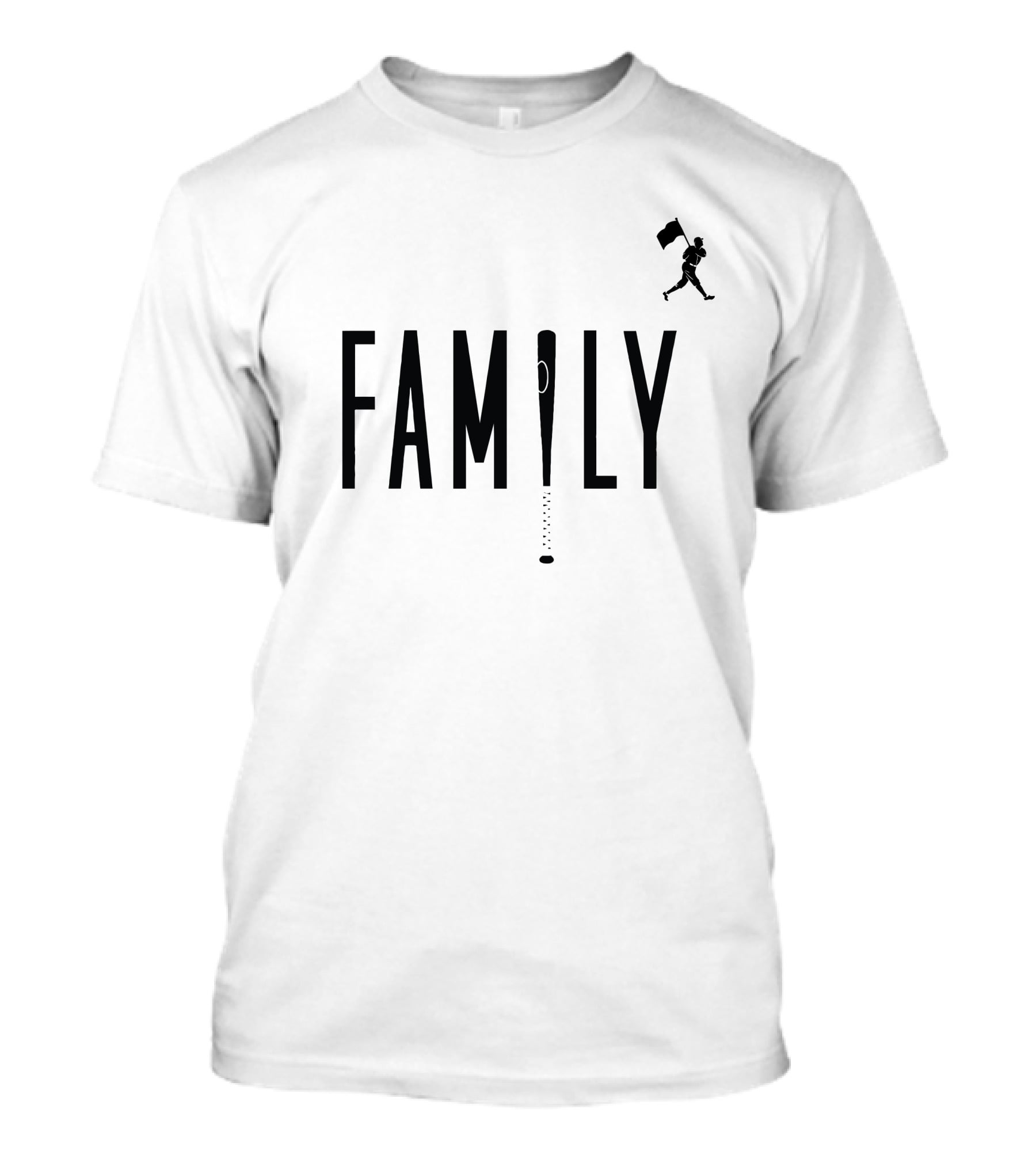 FAMILY Baseball Bat Design With Running T-Shirt
