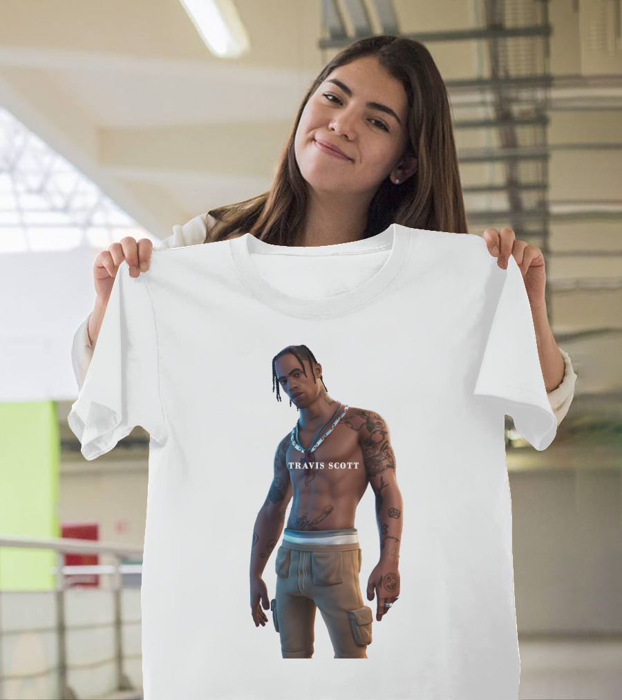 TRAVIS SCOTT Fortnite Outfit Tattoo T-Shirt