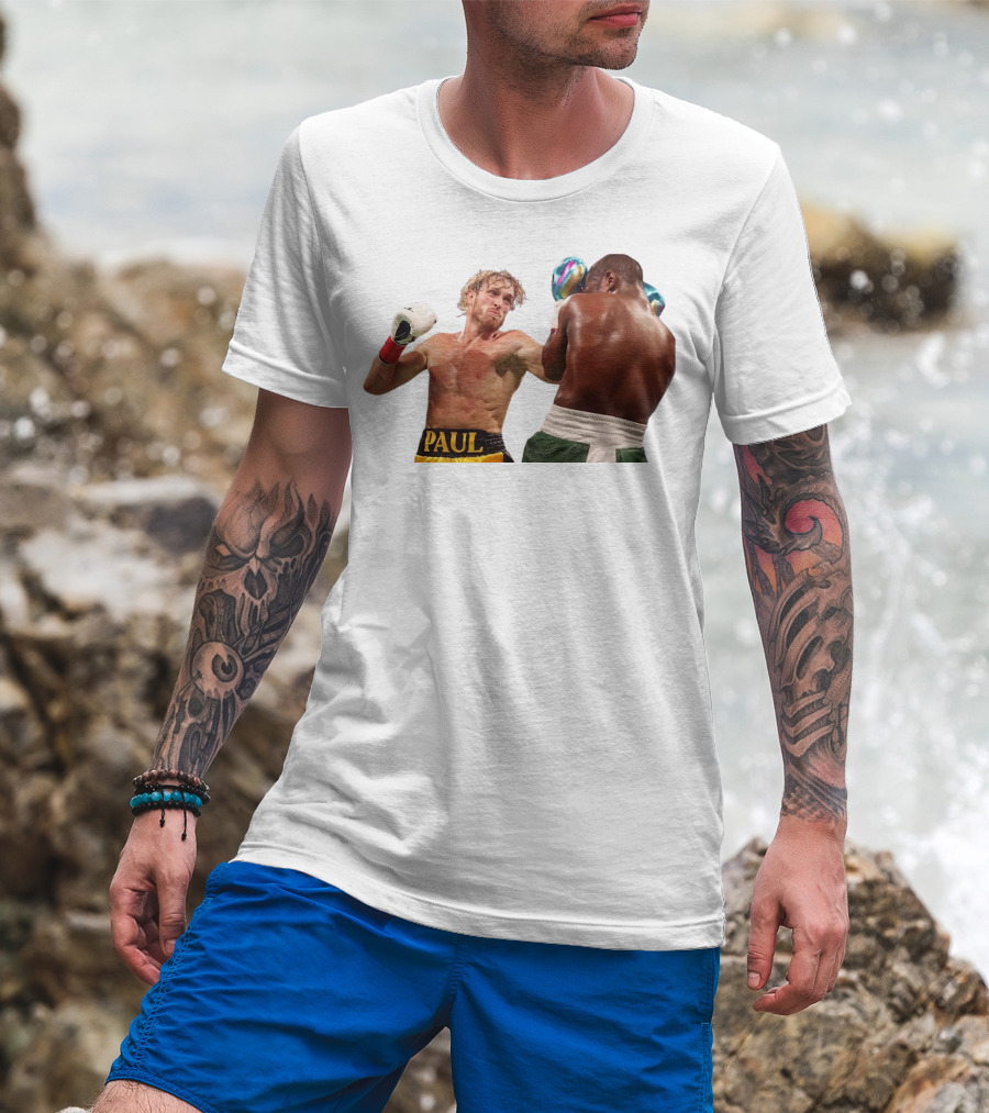 Logan Paul Boxing Match Action Scene T-Shirt