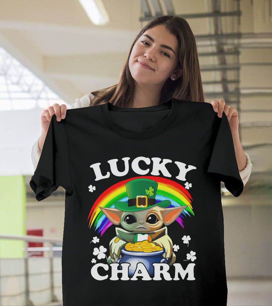 BBYD Lucky Charm Rainbow Leprechaun Coins T-Shirt