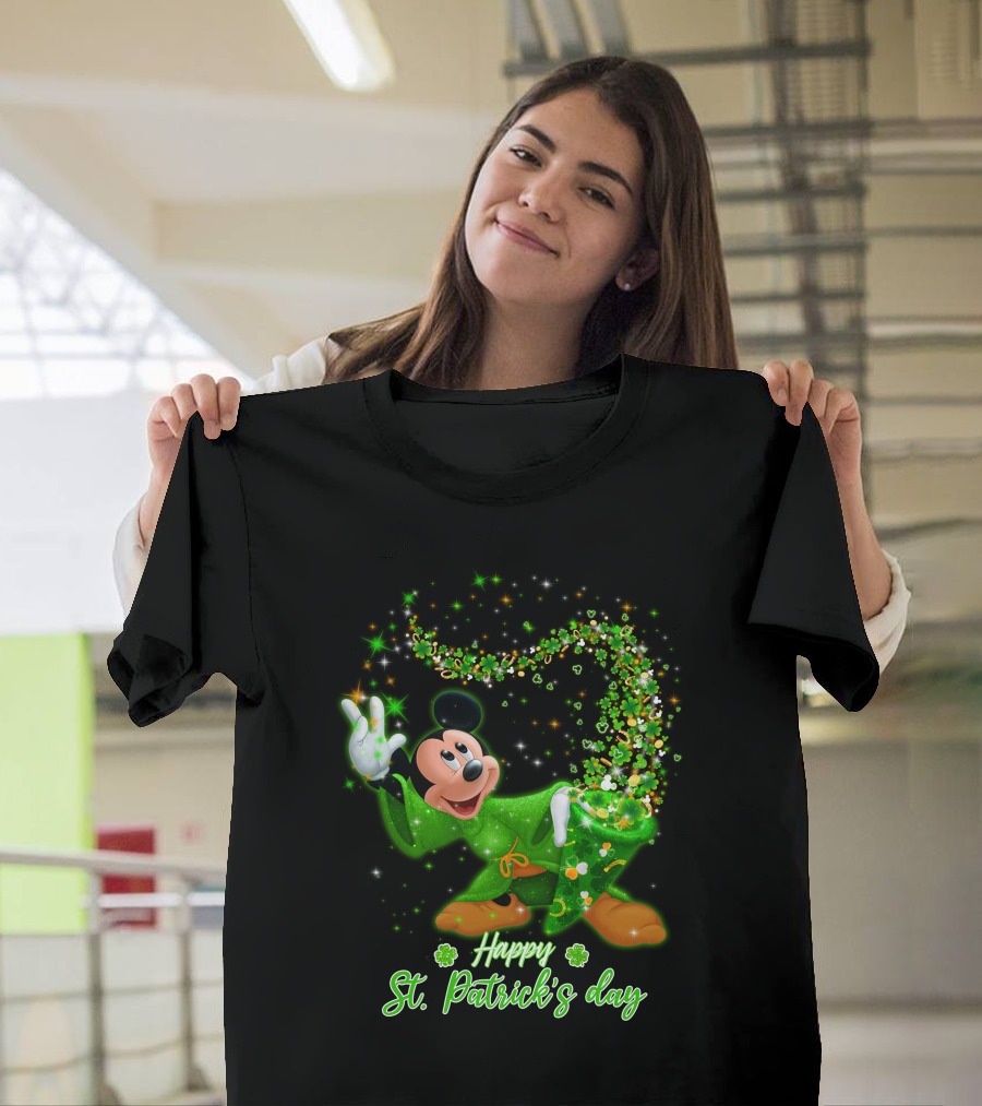 Happy St. Patrick's Day Mickey Mouse T-Shirt