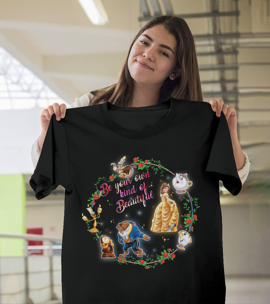 Be Your Own Kind of Beautiful BT&TB Characters Roses T-Shirt