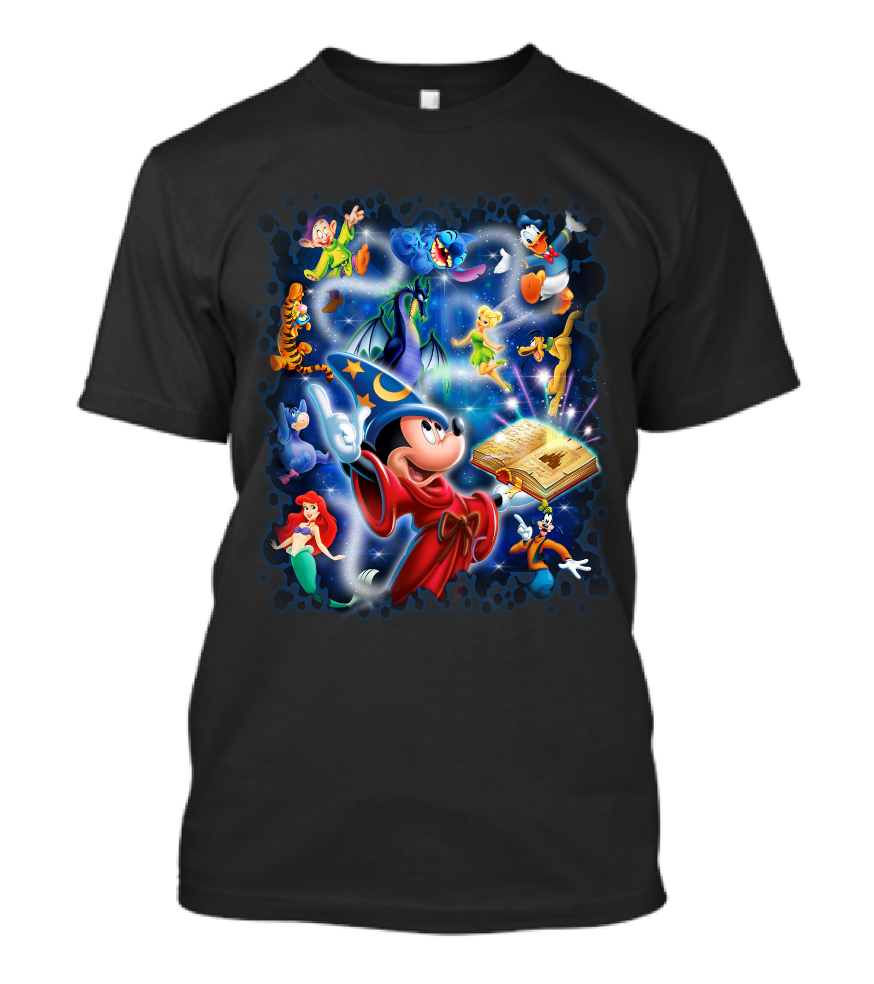 Fantasia Magic Adventure Mickey Sorcerer's Apprentice Disney Characters T-Shirt