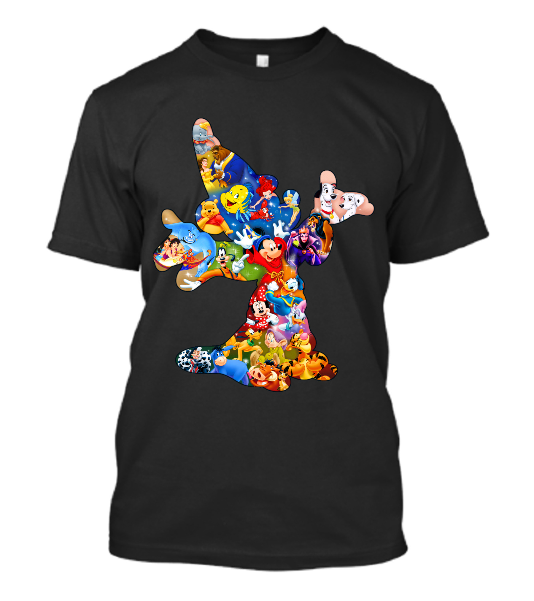 Mky Characters Disney Character Collage T-Shirt