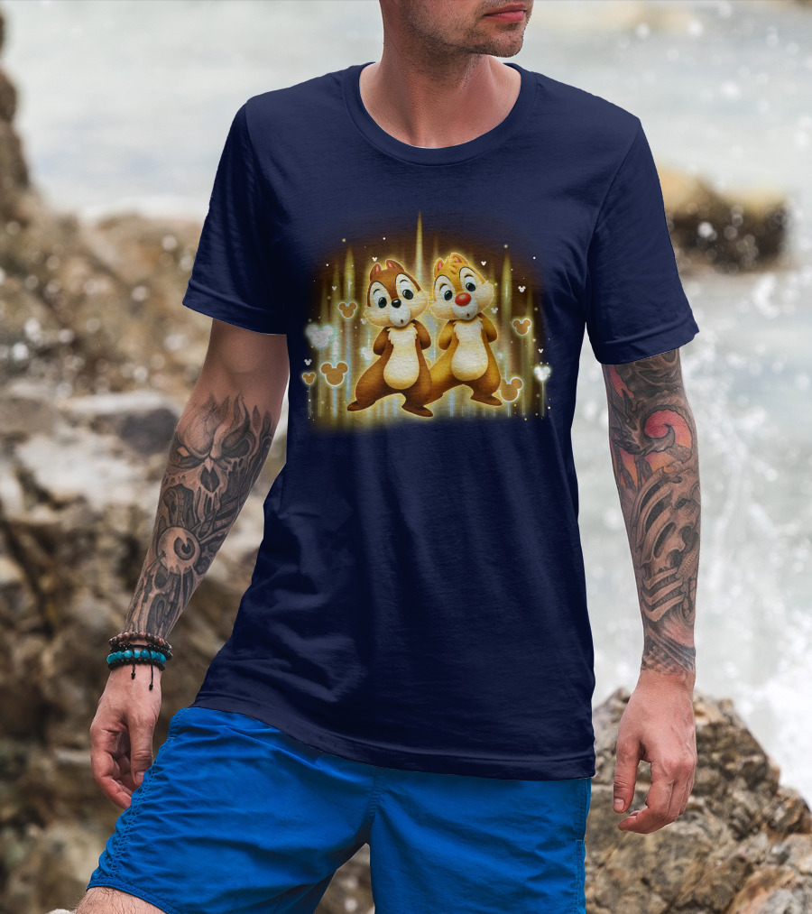 CND Heart Chip And Dale Mickey Ears Icons T-Shirt