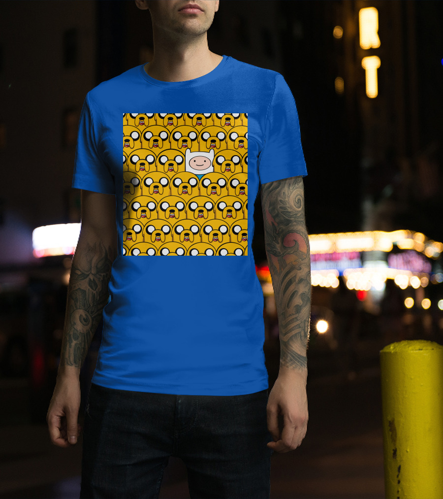 Finnthehuman Surrounded By Jake Faces T-Shirt
