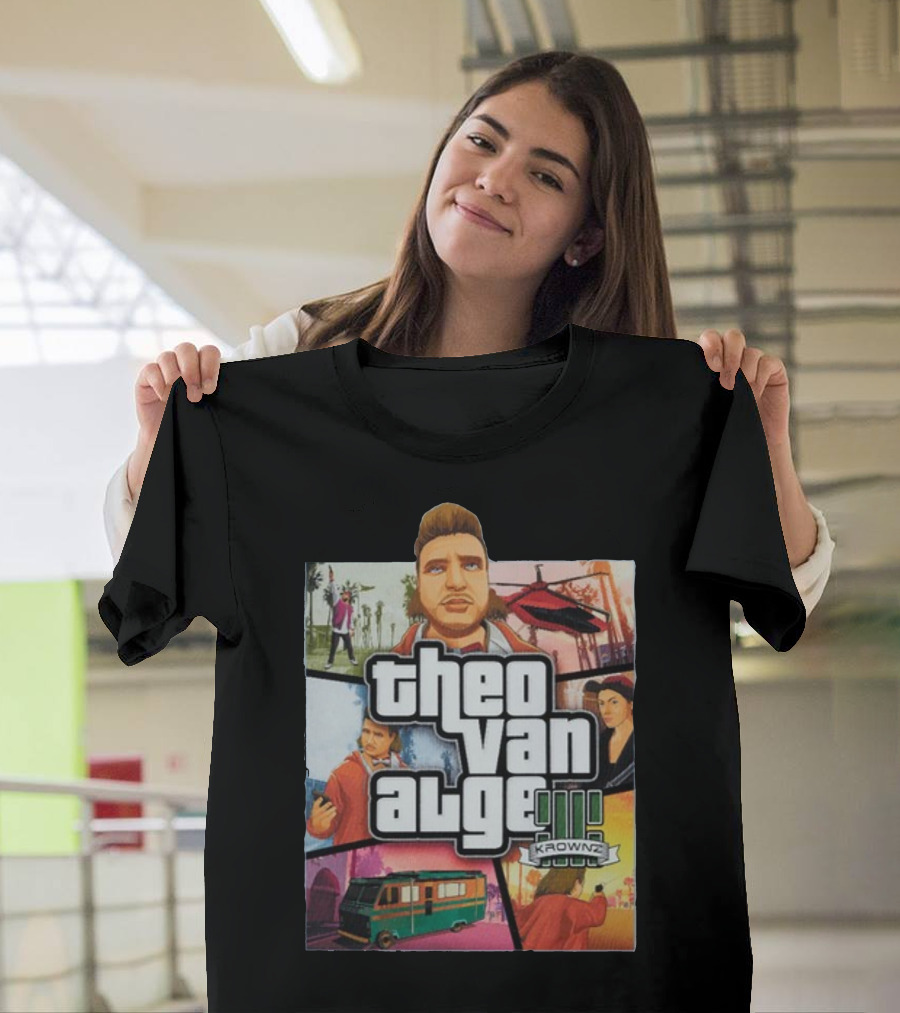 Theo Van Alge Krownz Retro Adventure Mosaic T-Shirt
