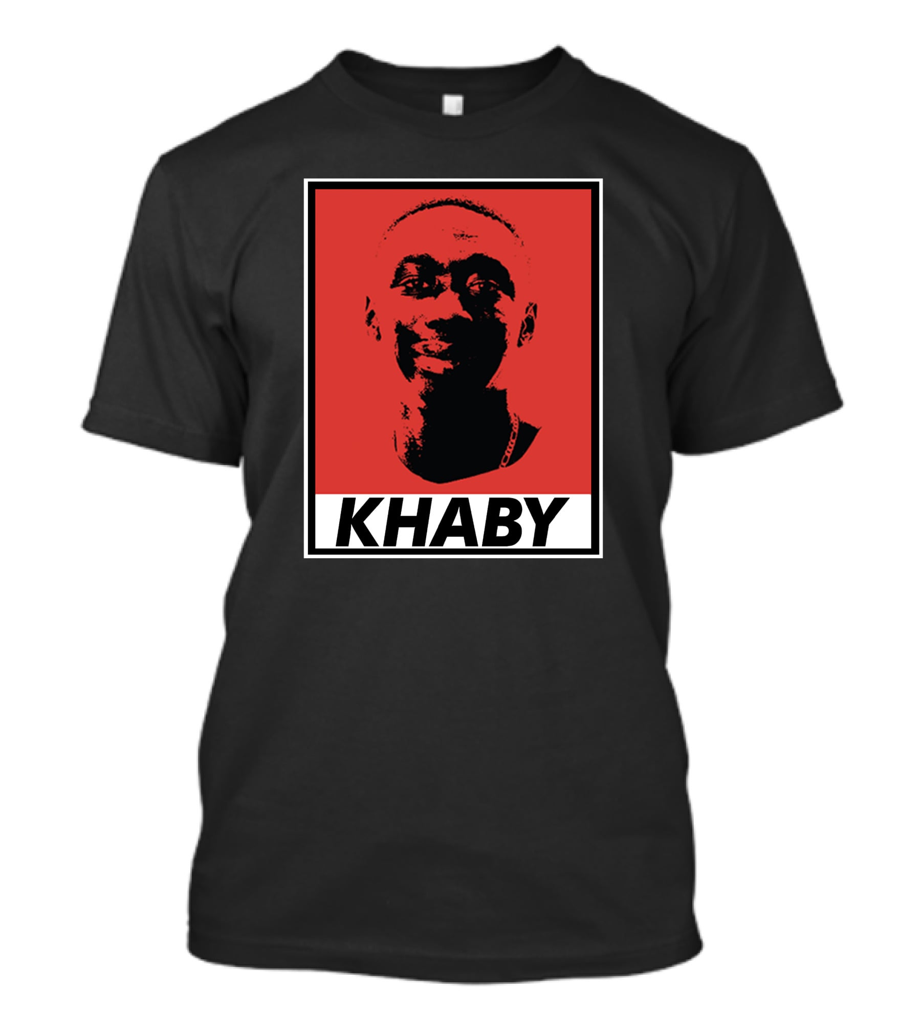 Khaby Lame Bold Graphic Red And Black T-Shirt