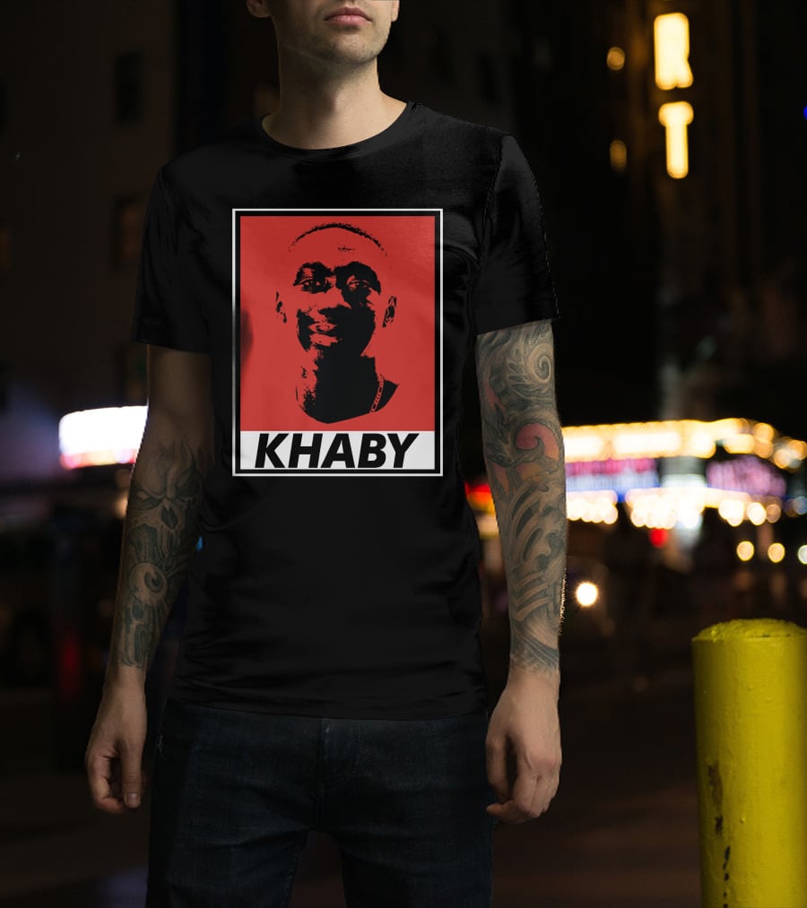 Khaby Lame Bold Graphic Red And Black T-Shirt