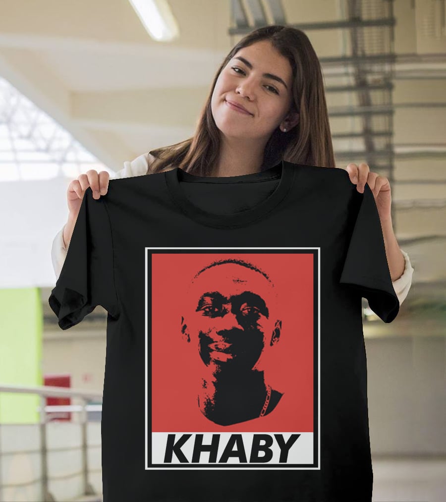 Khaby Lame Bold Graphic Red And Black T-Shirt