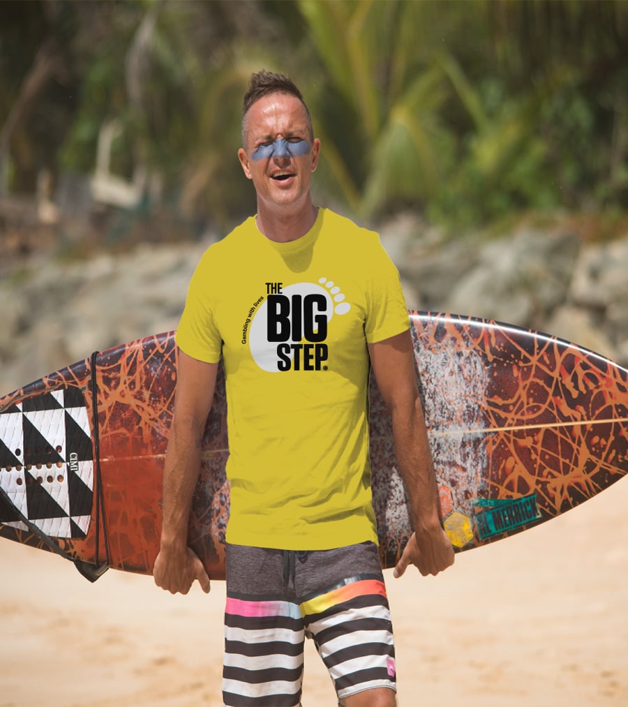 Gambling With Lives The Big Step Footprint T-Shirt