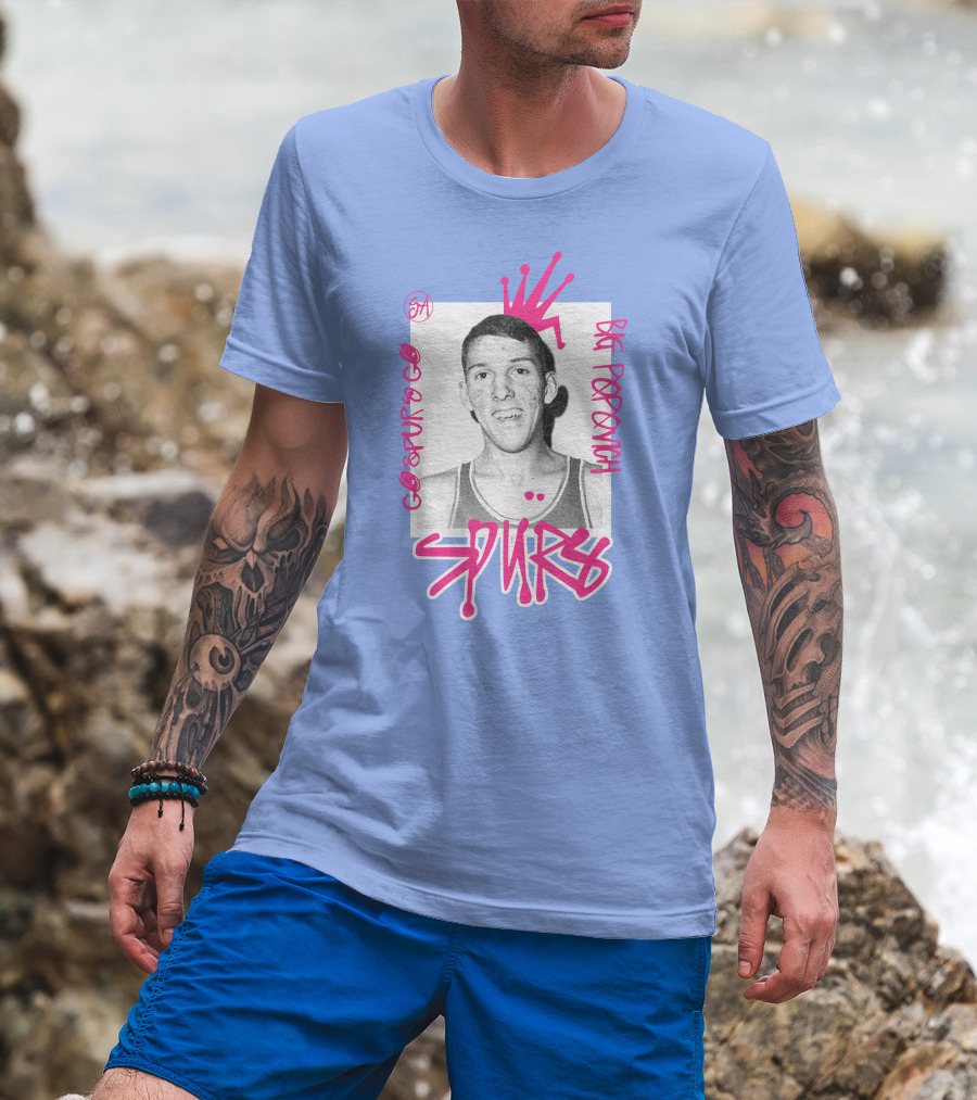 Go Spurs Go Big Popovich Spurs SA T-Shirt