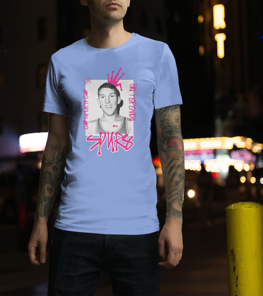 Go Spurs Go Big Popovich Spurs SA T-Shirt