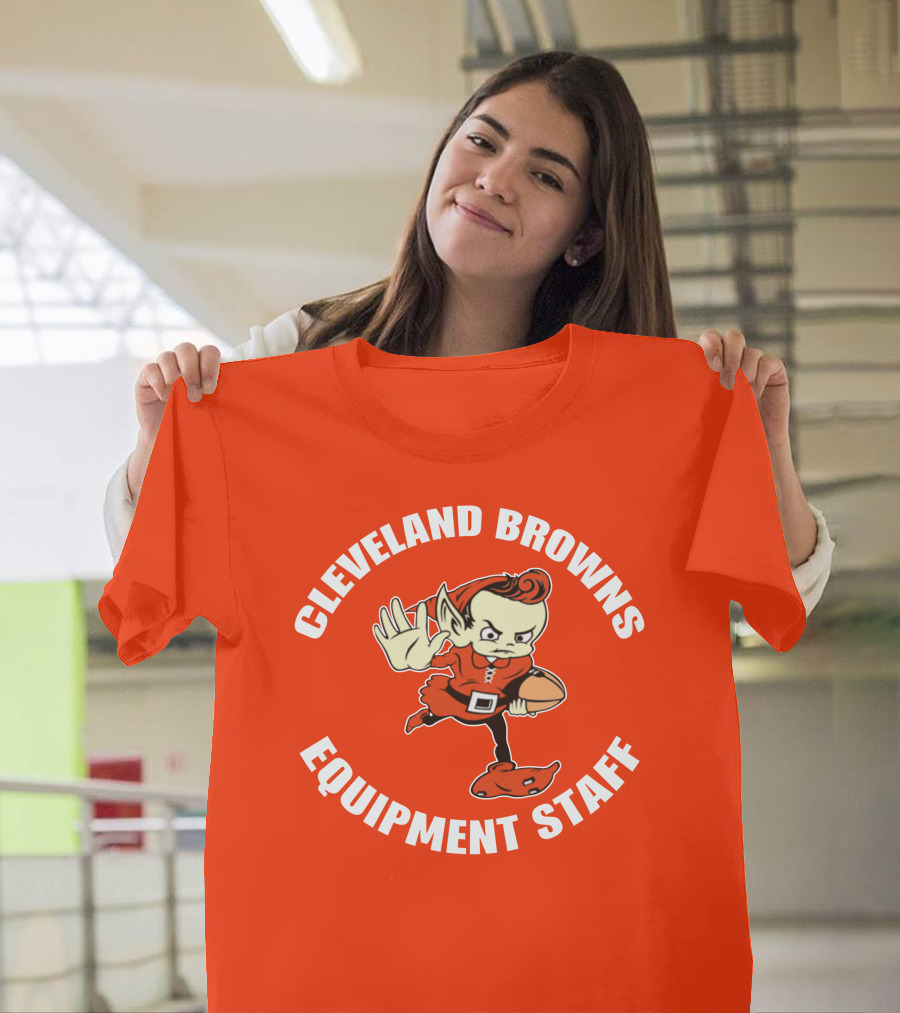 Cleveland Browns Equipment Staff Brownie Mascot T-Shirt