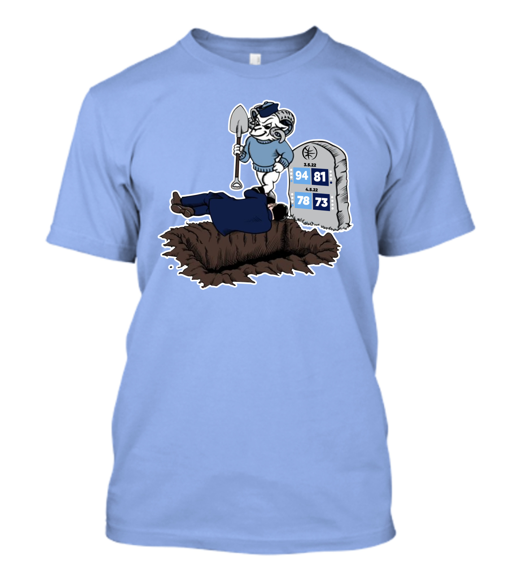 Tar Heel Victory Over Coach K 94 81 78 73 Dates T-Shirt
