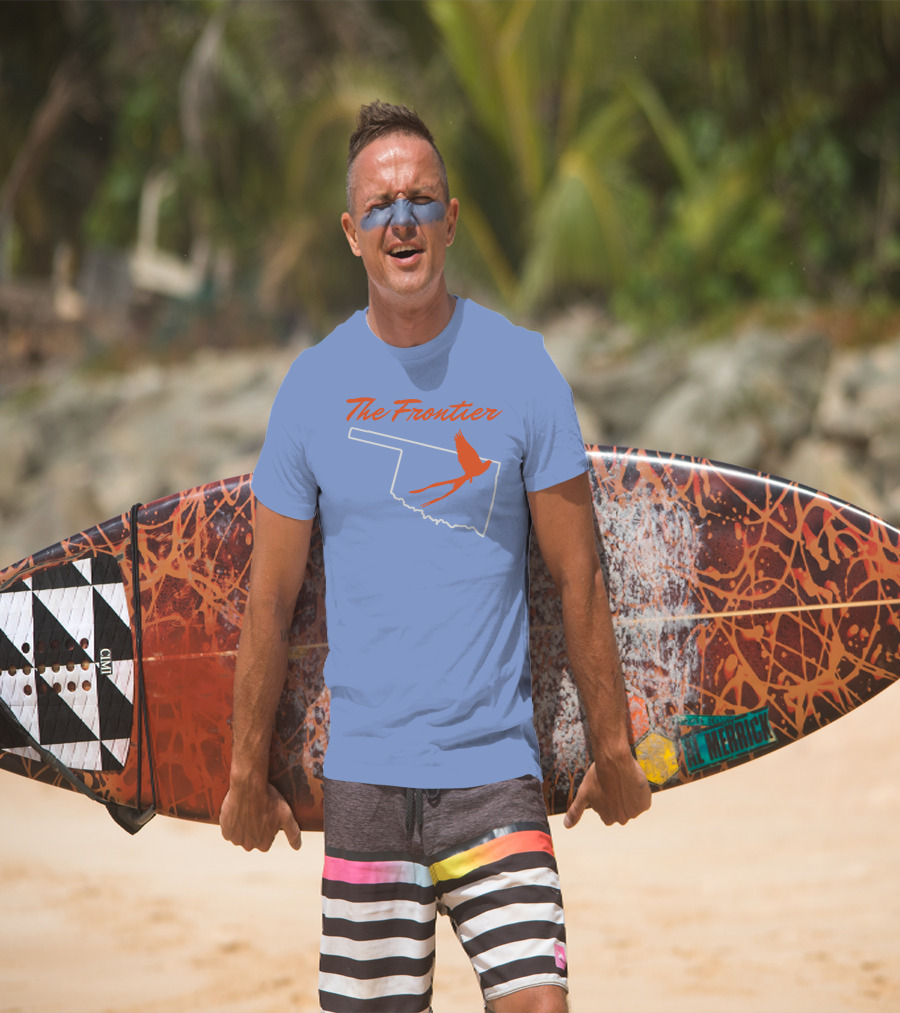 The Frontier Scissor Tail Oklahoma Outline T-Shirt