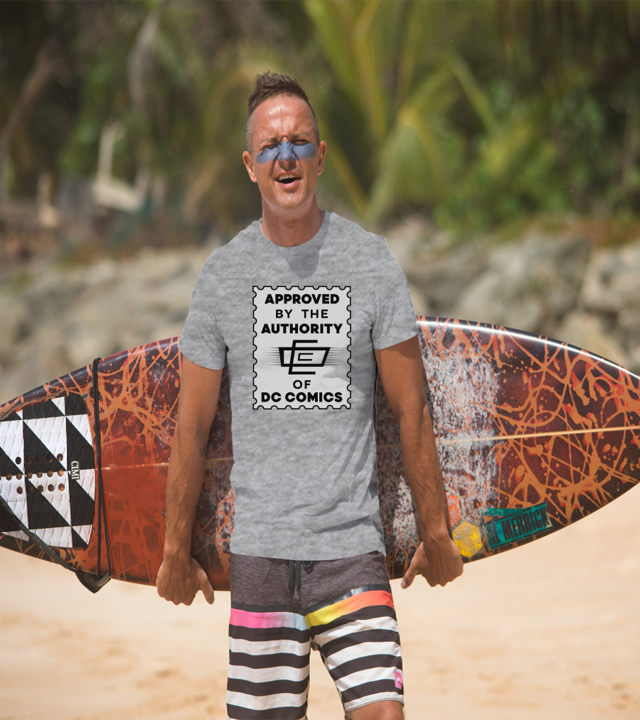 Approved By The Authority Of DC Comics Seal With Retro Stamp T-Shirt