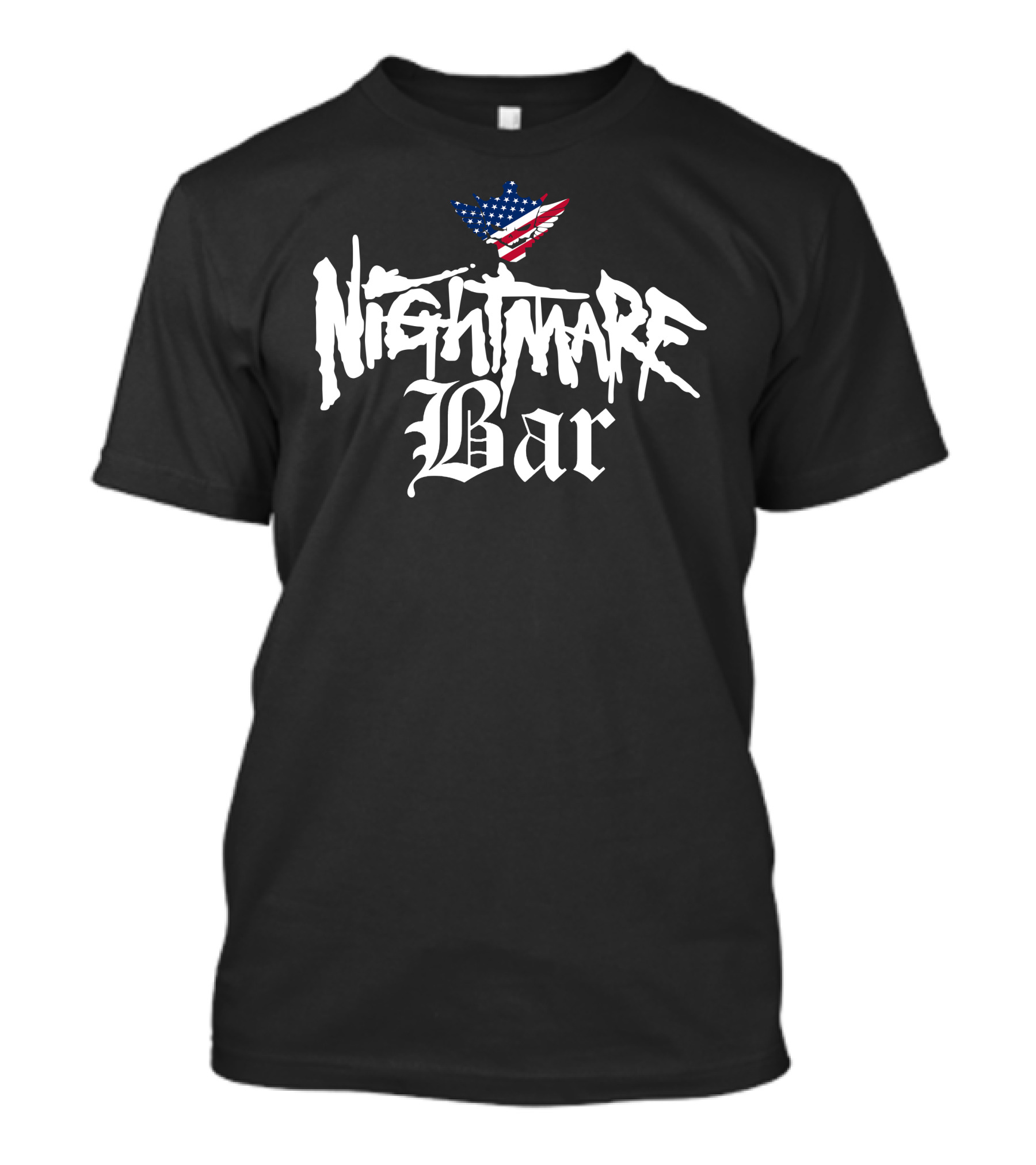 Nightmare Bar American Flag Wings T-Shirt