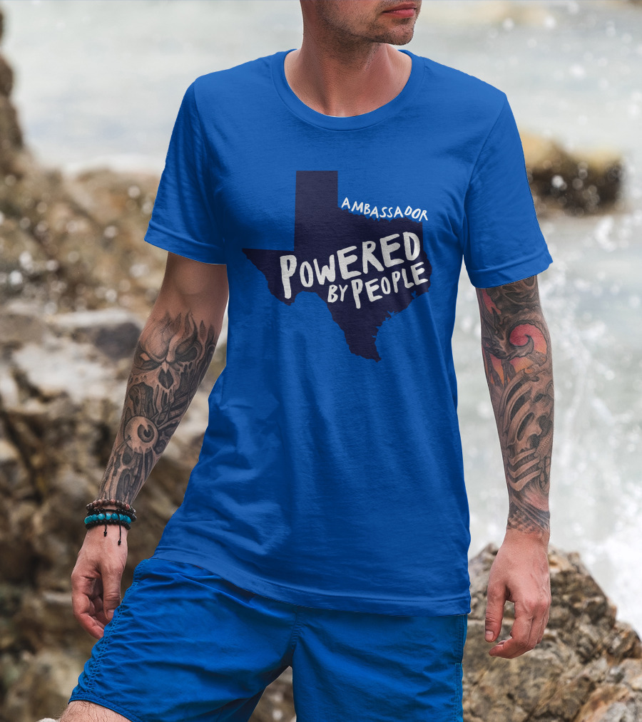 Ambassador Powered By People Texas Map T-Shirt